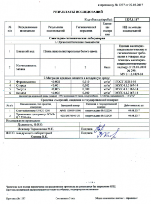 Гигиеническое заключение ППС15Ф. 4стр. 