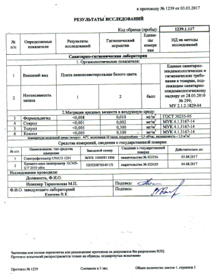 Гигиеническое заключение ППС17. 4стр. 